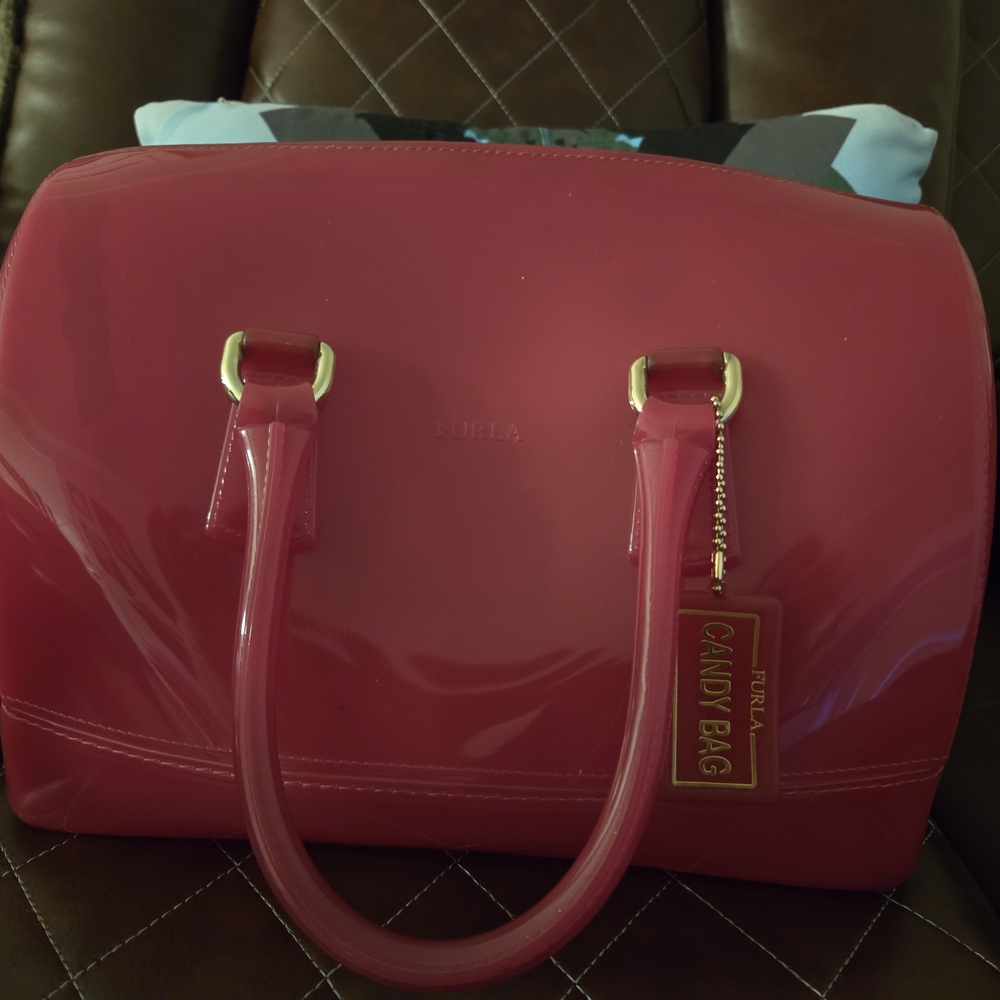 Furla Candy Bag in Vibrant Pink